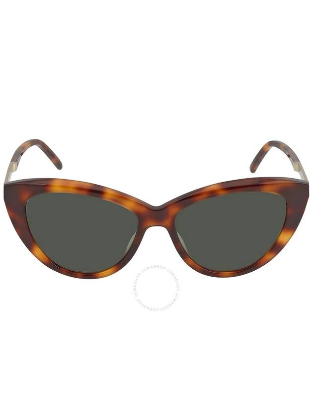 Saint Laurent Green Cat Eye Ladies Sunglasses SL M81 003 55 - SAINT LAURENT - BALAAN 1