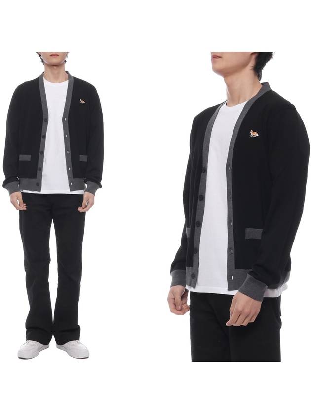 Baby Fox Patch Regular Cardigan Black - MAISON KITSUNE - BALAAN 3