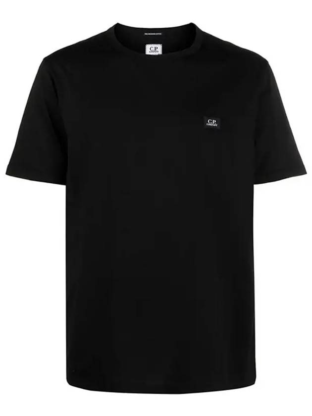 70/2 Mercerized Jersey Short Sleeve T-Shirt Black - CP COMPANY - BALAAN 2