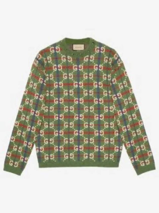 GG check intarsia knit sweater 713571XKCOZ - GUCCI - BALAAN 2