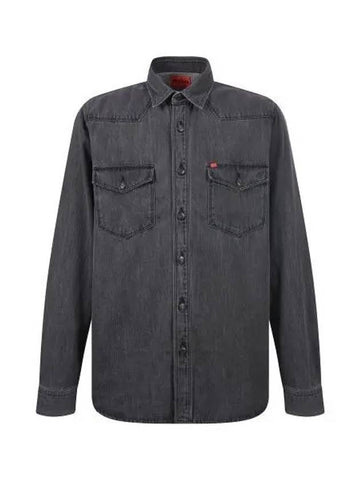 HUGO Pure Cotton Denim Relaxed Fit Shirt 50479377 069 - HUGO BOSS - BALAAN 1