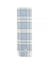 L’echarpe Carro Le Chouchou Jacquard Check Scarf Light Blue - JACQUEMUS - BALAAN 2