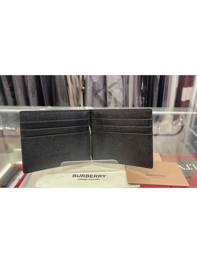 Grainy Leather TB Money Clip Wallet - BURBERRY - BALAAN 2