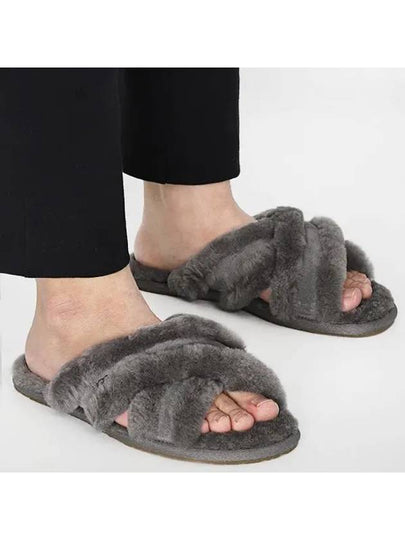 Scuffita Fur Slippers Grey - UGG - BALAAN 2