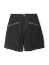 Peoni Zipper Pocket Shorts Black - ISABEL MARANT - BALAAN 1