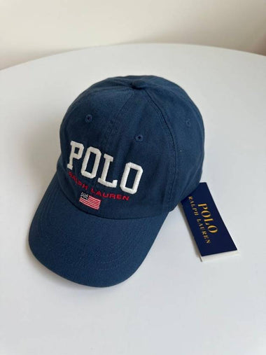 Kids Ball Cap 322940810001 CLANCY BLUE 5 7Y - POLO RALPH LAUREN - BALAAN 1