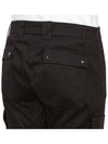 Stretch Sateen Ergonomic Cargo Straight Pants Black - CP COMPANY - BALAAN 9