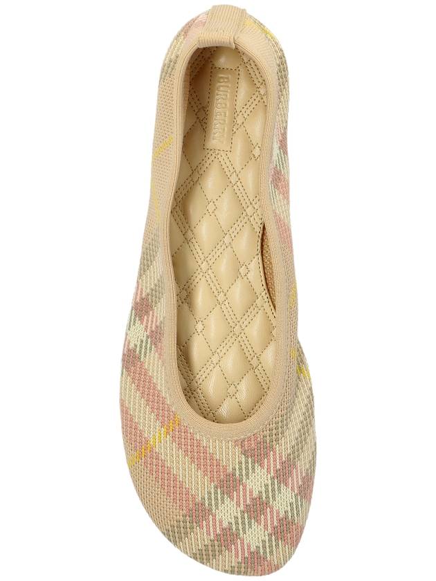 Burberry Ballet Flats With Check Pattern, Women's, Beige - BURBERRY - BALAAN 6