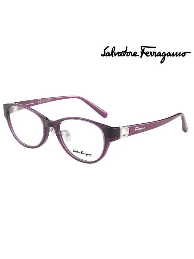 Eyewear Oval Eyeglasses Pink - SALVATORE FERRAGAMO - BALAAN 1