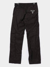 Logo Re-Nylon Track Pants Black - PRADA - BALAAN 1