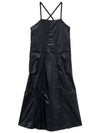 Women s Parashoot Tech Chintz Ripstop Long Dress Black - OUR LEGACY - BALAAN 2