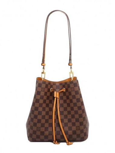 Women s Louis Vuitton N40213 Damier Eben Canvas Neonoe MM Bucket Bag Shoulder gt Gangbuk used luxury goods - LOUIS VUITTON - BALAAN 1