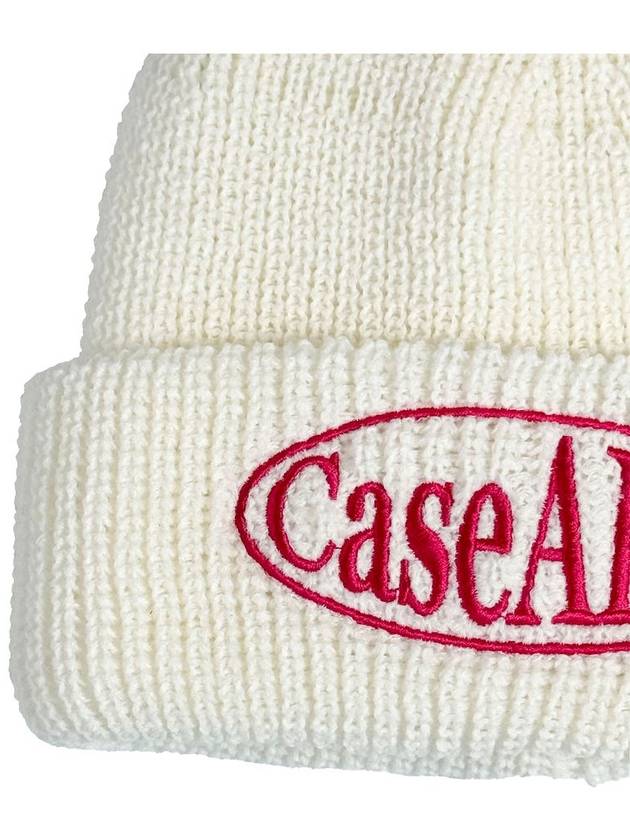 Circle logo beanie ivory - CASEALOT - BALAAN 4