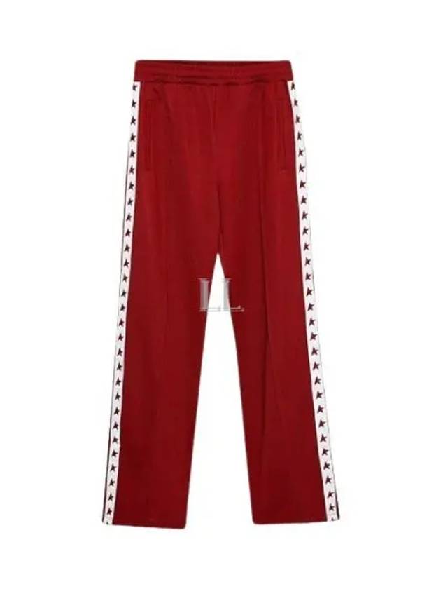 Side Star Logo Track Pants Red - GOLDEN GOOSE - BALAAN 2