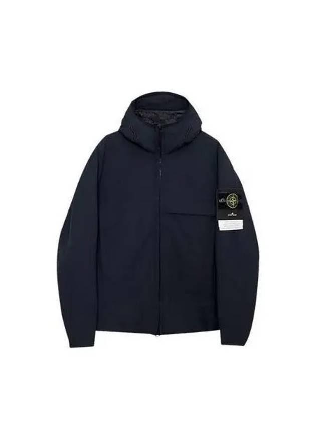 Men's Soft Shell Pure Insulation Technology Primaloft Hooded Jacket Navy - STONE ISLAND - BALAAN 2