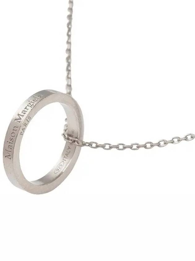 Ring Pendant Necklace Silver - MAISON MARGIELA - BALAAN 3