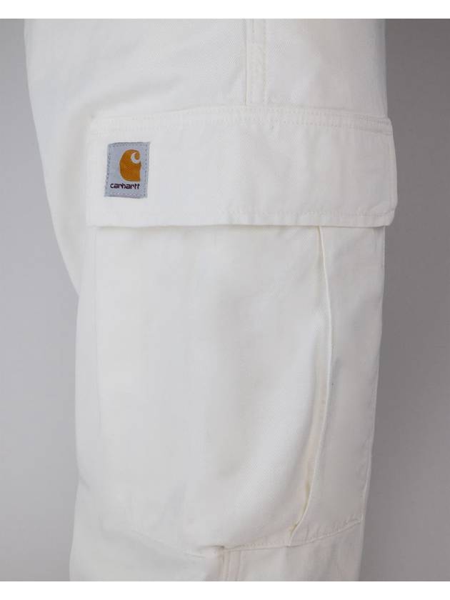 Moraga Twill Regular Cargo Straight Pants White - CARHARTT WIP - BALAAN 4