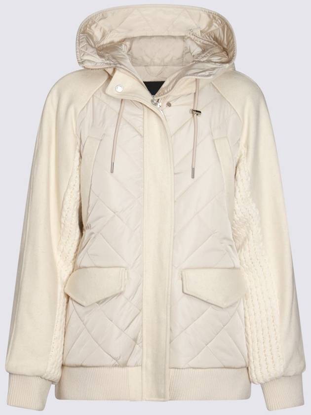 Add White Wool Down Jacket - ADD - BALAAN 1