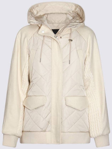 Add White Wool Down Jacket - ADD - BALAAN 1