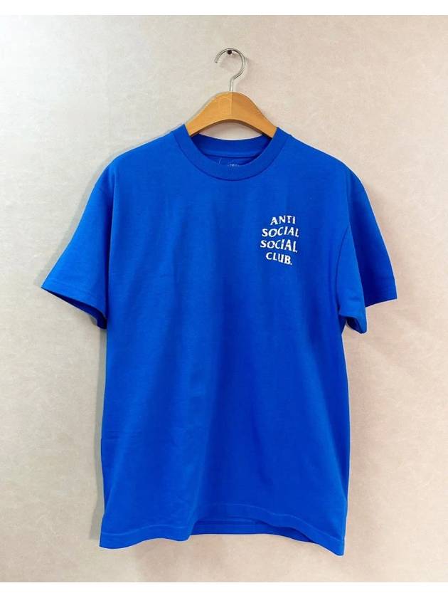X Case Study Men's Blue Logo Short Sleeve T-Shirt E22 1 SCT 965220 006 - ANTI SOCIAL SOCIAL CLUB - BALAAN 1
