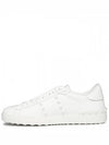 Rockstud Untitled Low-Top Sneakers White - VALENTINO - BALAAN 4