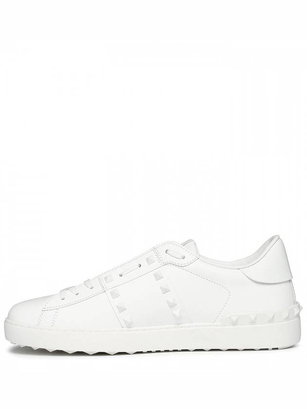 Rockstud Untitled Low-Top Sneakers White - VALENTINO - BALAAN 4