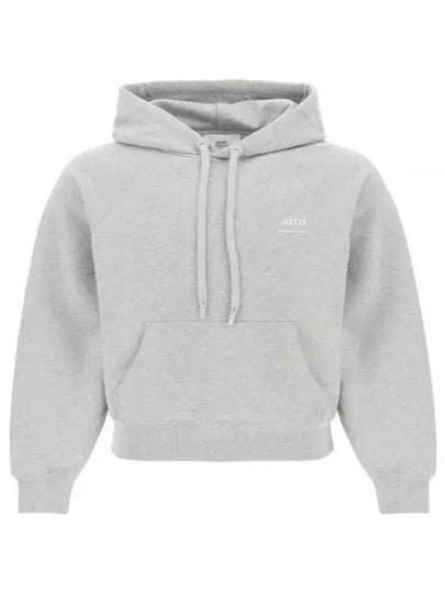 Alexandre Mattiussi Logo Print Hoodie Grey - AMI - BALAAN 2