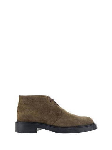 Desert Round Toe Suede Ankle Boots Brown - TOD'S - BALAAN 1