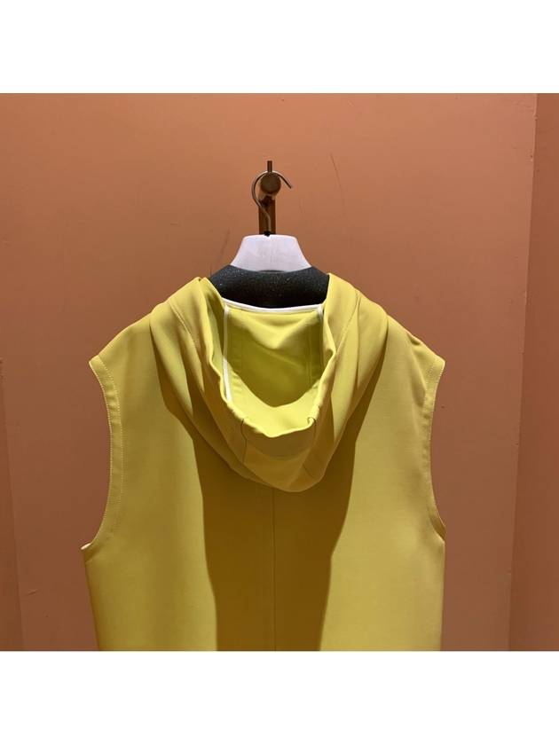 Zip-Up Hoodie Vest Yellow - FABIANA FILIPPI - BALAAN 6