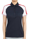 Women's Perinne Polo Short Sleeve T-Shirt Navy - J.LINDEBERG - BALAAN 2