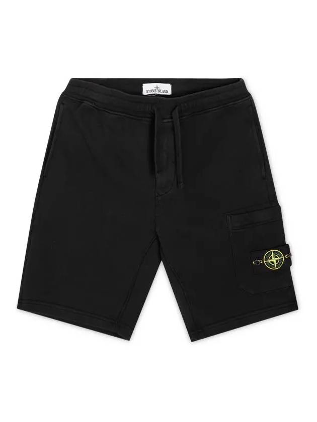 Wappen Patch Cargo Bermuda Shorts Black - STONE ISLAND - BALAAN 4