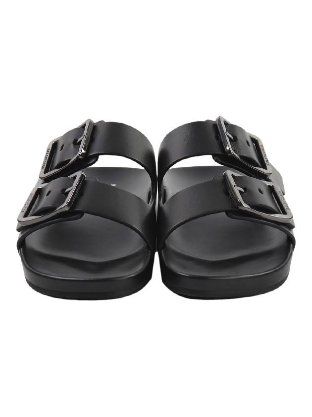 Men's Mallorca Buckle Sandals Slippers Black - BALENCIAGA - BALAAN 4