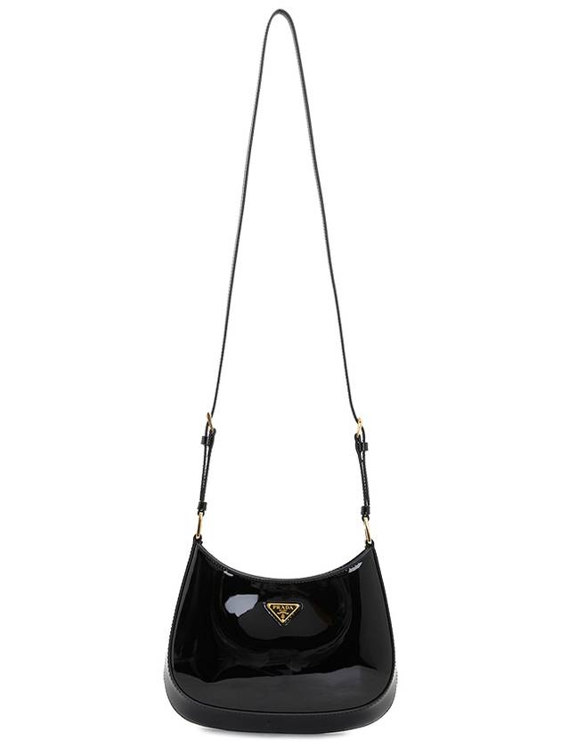 Cleo Patent Leather Shoulder Bag Black - PRADA - BALAAN 8