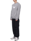 Profile Fox Stamp Clean Sweatshirt Grey Melange - MAISON KITSUNE - BALAAN 5