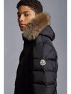 Cluny Long Down Jacket Black - MONCLER - BALAAN 3