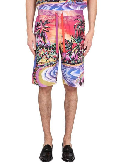 Men's Hawaiian Print Shorts - DOLCE&GABBANA - BALAAN 2