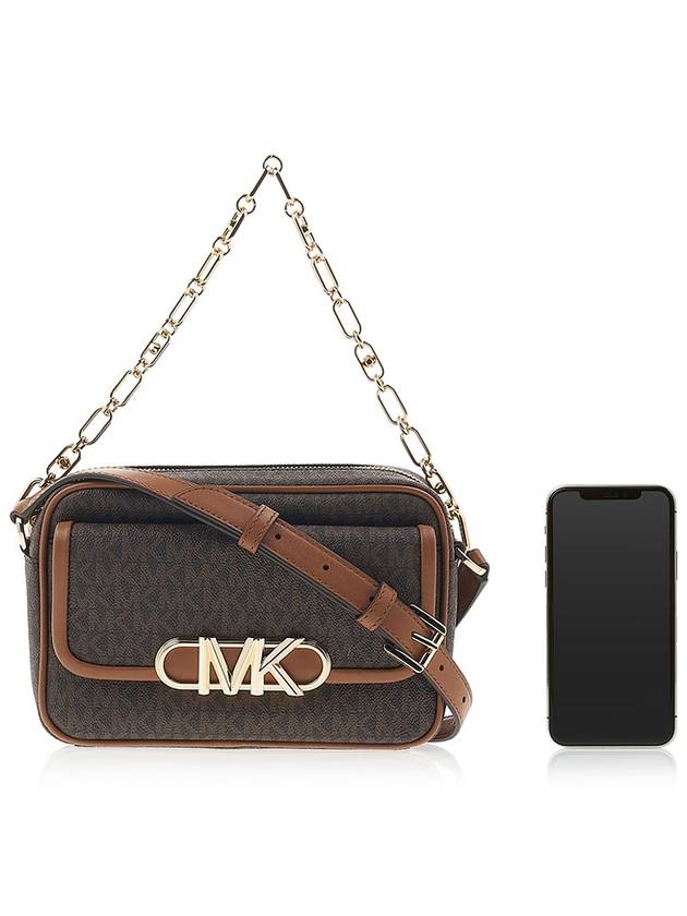 Parker Medium Logo Cross Bag Black Brown - MICHAEL KORS - BALAAN 7