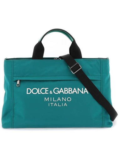 23 fw Rubberized Logo Nylon Duffel Bag Dolce GABBANA BM2125 AG182 8R588 B0230438110 - DOLCE&GABBANA - BALAAN 1