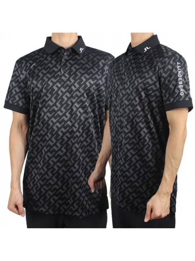 Men s Tour Tech Print Piketty Leg Fit Black GMJT10688 W088 1120208 - J.LINDEBERG - BALAAN 1