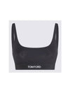 Signature Logo Tape Bra Black - TOM FORD - BALAAN 2