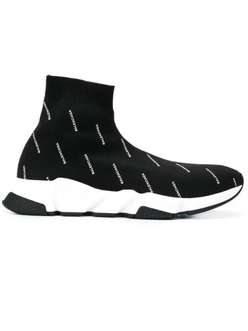 multi-logo speedrunner high-top sneakers - BALENCIAGA - BALAAN 1