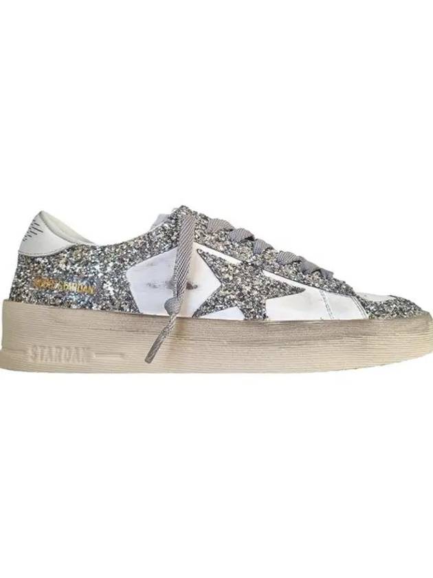 Stardan Glitter Low Top Sneakers Silver - GOLDEN GOOSE - BALAAN 2