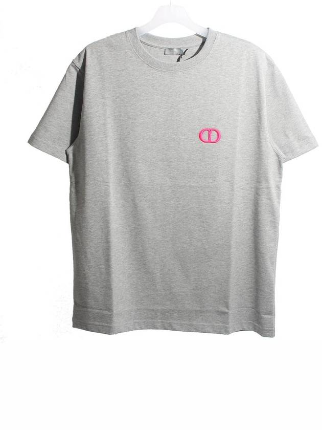 CD embroidery logo short sleeve gray pink 943J605F0554 C884 - DIOR - BALAAN 1