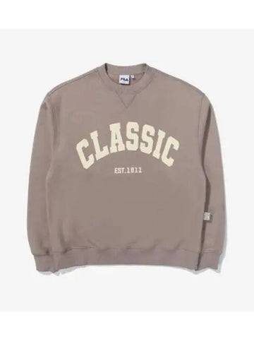 CLASSIC brushed sweatshirt FE2POE5105XLBR - FILA - BALAAN 1