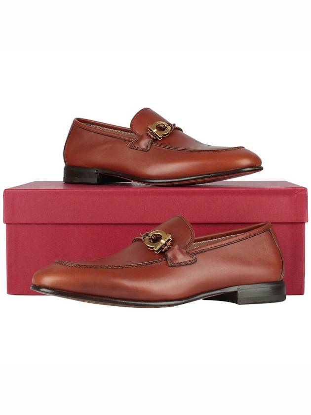 Salvatore Gancini Ornament Loafer Brown - SALVATORE FERRAGAMO - 11