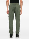 Stretch Cotton Wool Satin Straight Pants Green - STONE ISLAND - BALAAN 6