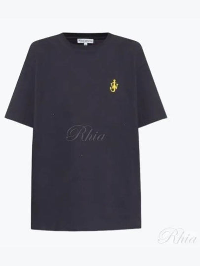 Anchor Embroidery Short Sleeve T-Shirt Blue - JW ANDERSON - BALAAN 2