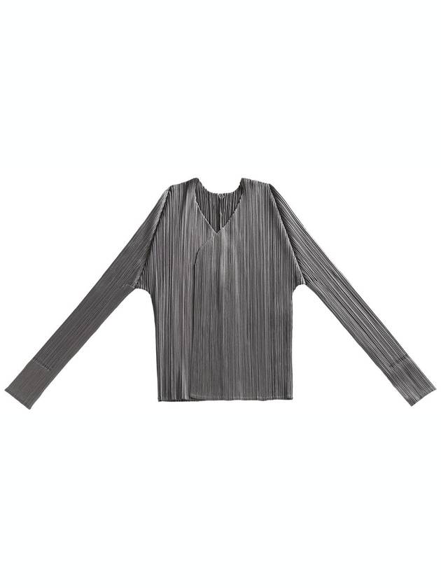 Pleats Basic Cardigan Grey - ISSEY MIYAKE - BALAAN 2