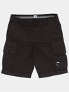 Twill Stretch Cargo Shorts Black - CP COMPANY - BALAAN 3