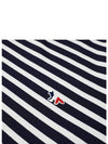 Fox Logo Stripe Long Sleeve T-Shirt Navy - MAISON KITSUNE - BALAAN 6